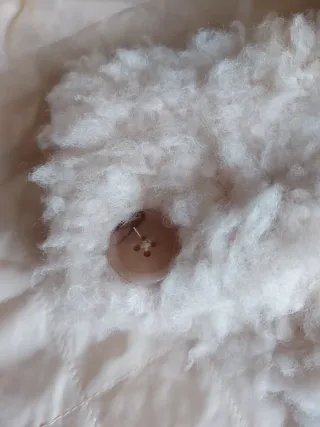 Giacca Teddy Y2K panna donna tg. S