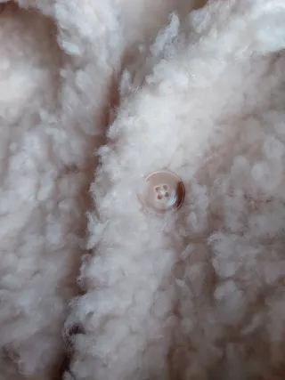 Giacca Teddy Y2K panna donna tg. S