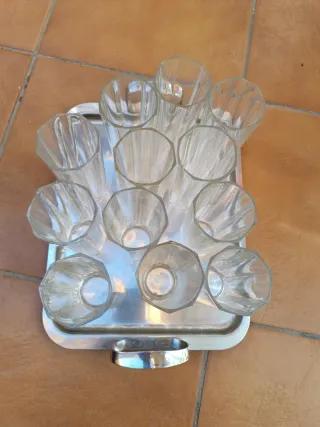 Juego de 12 vasos de cristal DURALEX