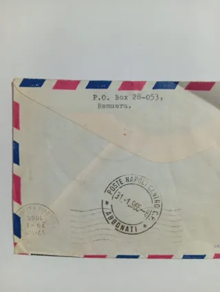 Busta Affrancata Vintage New Zealand 1965