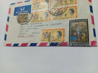 Busta Affrancata Vintage New Zealand 1965