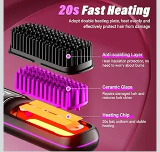 Spazzola Lisciante Senza Fili – Ioni Negativi New