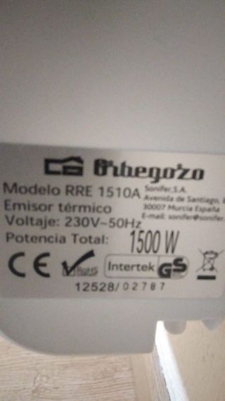 Acumulador eléctrico Emisor Térmico