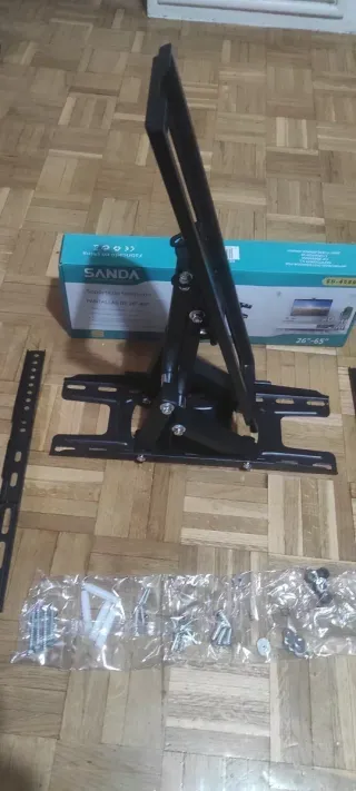 2 SOPORTES TV ALTA CALIDAD HASTA 65" EXTENSIBLE UN