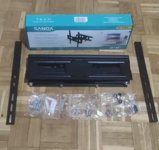 2 SOPORTES TV ALTA CALIDAD HASTA 65" EXTENSIBLE UN