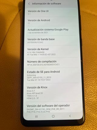 Samsung A31 con caja