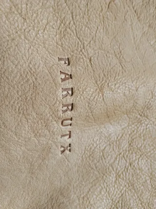 Bolso piel camel/beige Farrutx