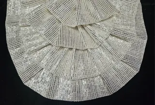 SENSACIONAL LAMÉ DE PLATA ANTIGUO