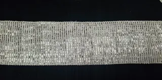 SENSACIONAL LAMÉ DE PLATA ANTIGUO