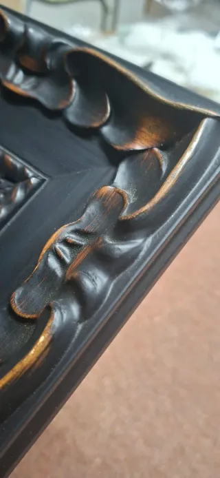 Espejo Decorativo Negro 58cmx48cm