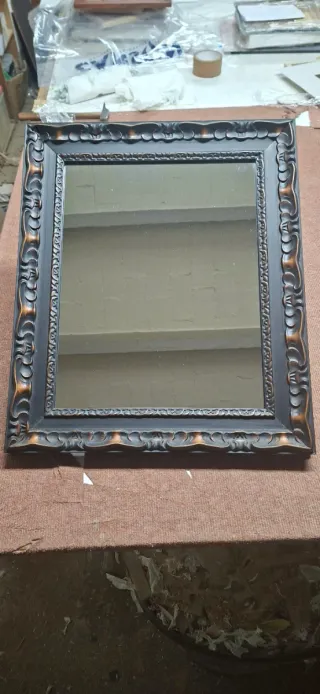 Espejo Decorativo Negro 58cmx48cm