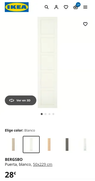 Puertas armario PAX 50cm