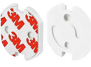 Protectores de enchufes blancos