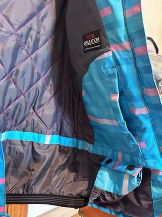Anorak Nieve Azul y Rosa