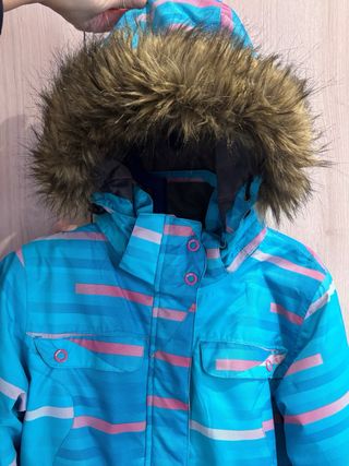 Anorak Nieve Azul y Rosa