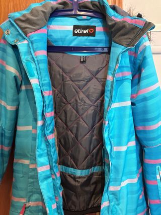 Anorak Nieve Azul y Rosa