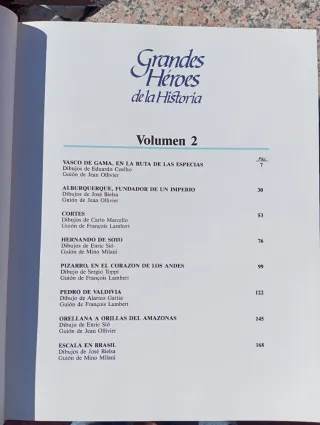 Colección comics Grandes héroes de la historia