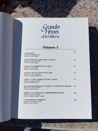 Colección comics Grandes héroes de la historia