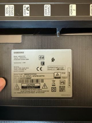 Pie Samsung TV 65 pulgadas