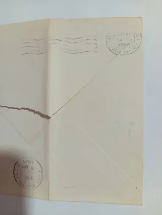 Busta affrancata Vintage con francobolli USA