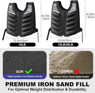 Chaleco con peso 9,1kg precintado