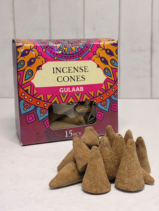 Incienso en Cono de Gulaab - 15 unidades