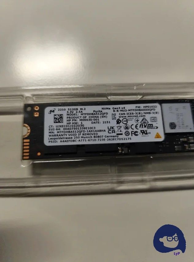 D13 - LyP - Disco duro SSD M.2 NVMe Micron 512GB afbeelding 3