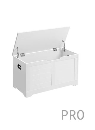 Puf con almacenaje, banco con 2 bisagras de seguridad