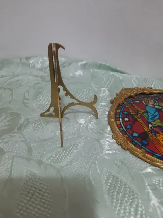 Cornice ottone con immagine sacra