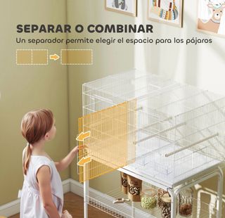 Gabbia per Uccelli con Divisore