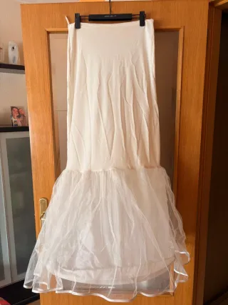 Can Can Vestido Novia Tul Blanco Talla 38-40