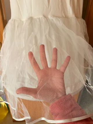 Can Can Vestido Novia Tul Blanco Talla 38-40