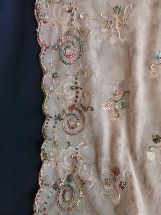 Chal Fallera Antiguo Bordado