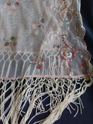 Chal Fallera Antiguo Bordado