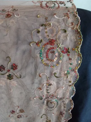 Chal Fallera Antiguo Bordado