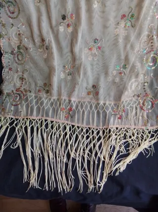 Chal Fallera Antiguo Bordado