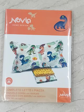 Completo letto singolo dinosauri Novia