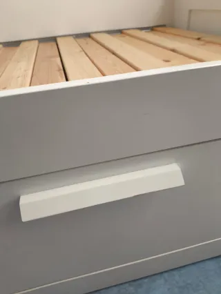 Cama Diván Ikea Blanca con Cajones