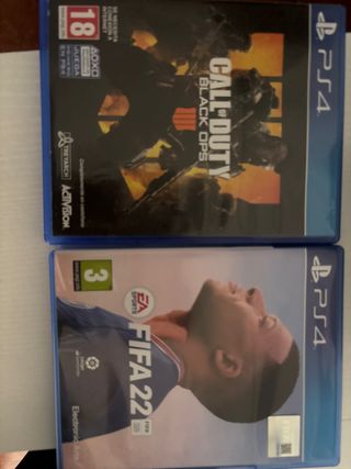 Call of Duty: Black Ops 4 y FIFA 22 PS4