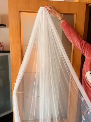 Velo de Novia Blanco de 3m de largo