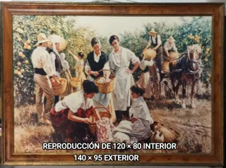 Cuadro Grande Reproducción Naranjas