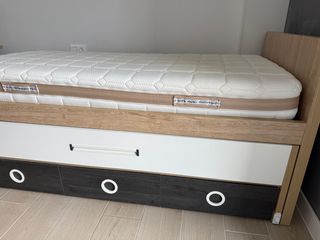 Estructura cama 90x190 + 3 cajones