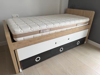 Estructura cama 90x190 + 3 cajones