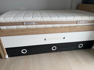 Estructura cama 90x190 + 3 cajones
