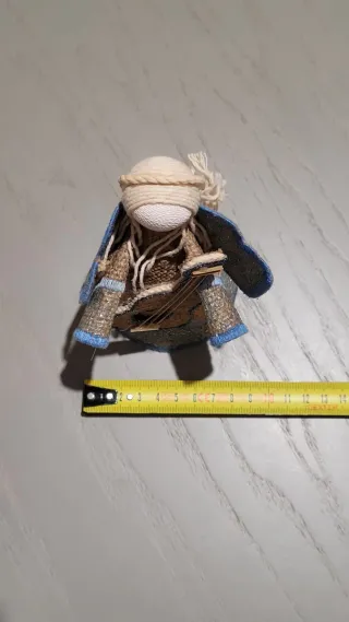 Jute angel decoration with guitar