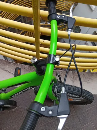 Bicicleta infantil verde Para niños de 4 a 6 años