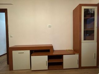 Mueble TV salón madera y cristal