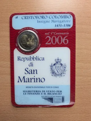 Moneda 2€ San Marino 2006 Cristóbal Colón