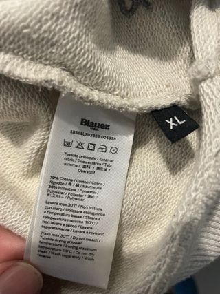 Felpa Blauer Grigio Chiaro Uomo XL