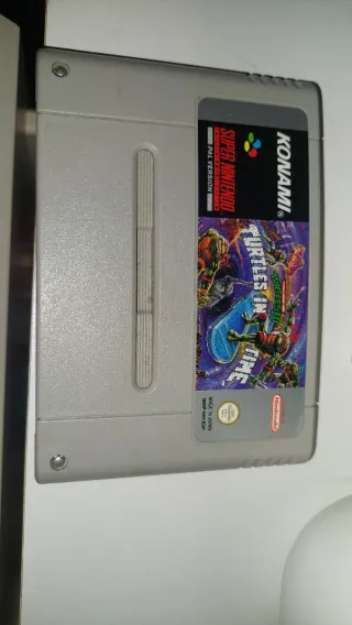 Pack Super Nintendo + 6 Juegos (Turtles in Time )